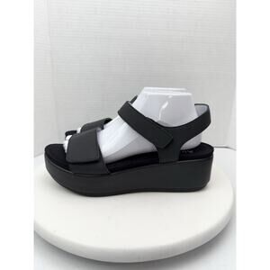 Alegria Tam 601 Womens Black Leather Strappy Shoes EU 39 US 8 Platform Sandals